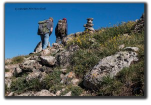 Hiking buddies on Mount Massive Colorado