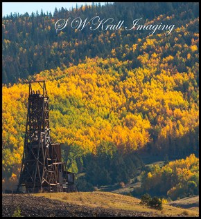 Historic Mine in Autumn Aspen