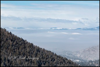 Foggy Sangre de Cristo Mountain Valley