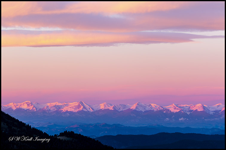 Alpenglow on the Sangre de Cristo