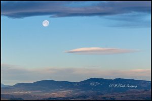 Moonset in the Rockies