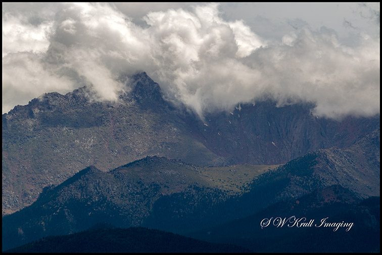 Pikes Peak Colorado Thunderstorm Clouds