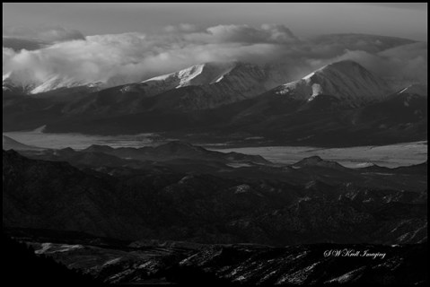 Snow on the Sangre de Cristo Mountains