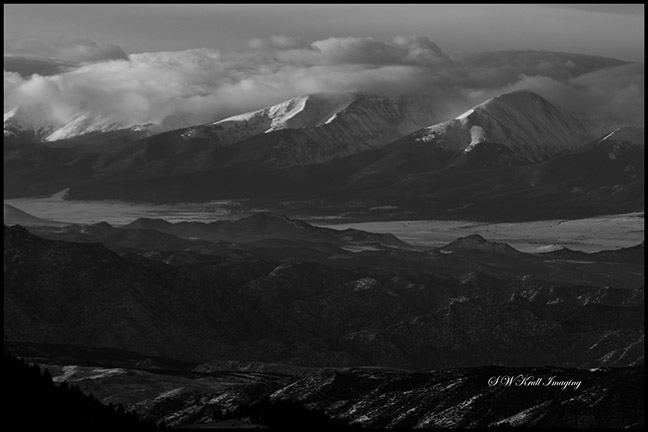 Snow on the Sangre de Cristo Mountains