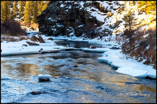 Eleven Mile Canyon in Winter