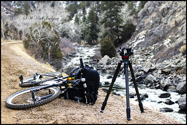 Photography Rig by the Pristine Waters of the South Platte River