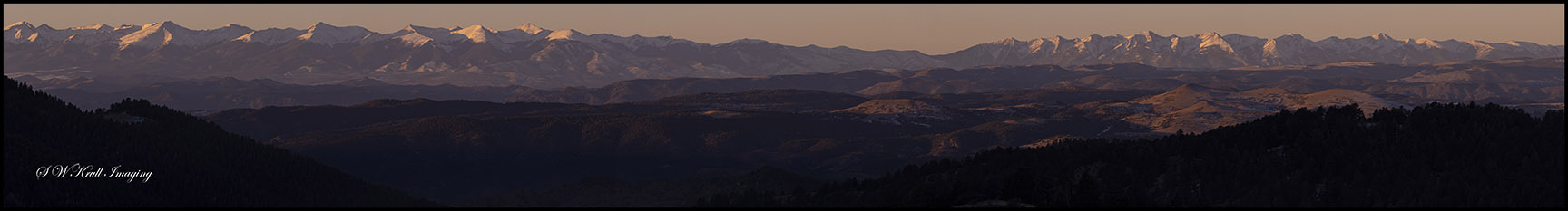 Alpenglow on the Sangre de Cristo