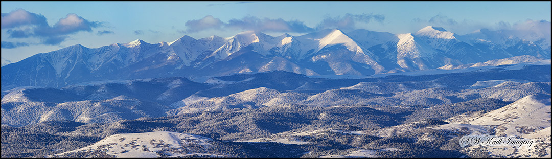Beautiful Snowy Sangre de Cristo Mountains