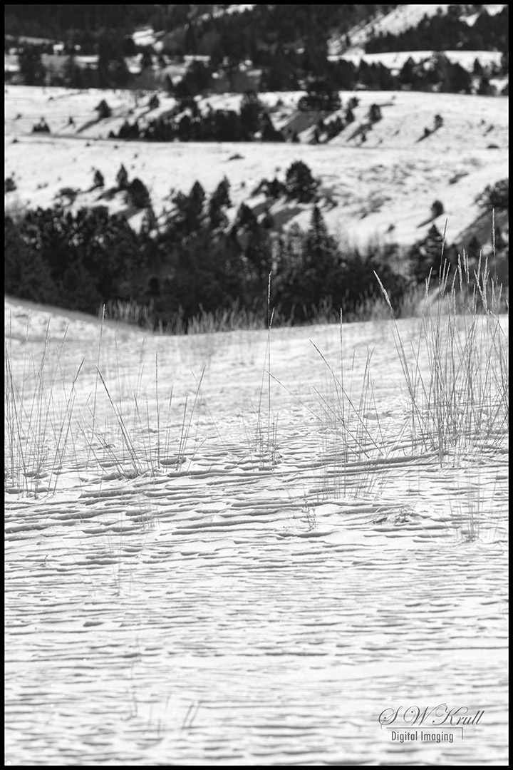 Deep snow on the Sangre de Cristo Range of Colorado