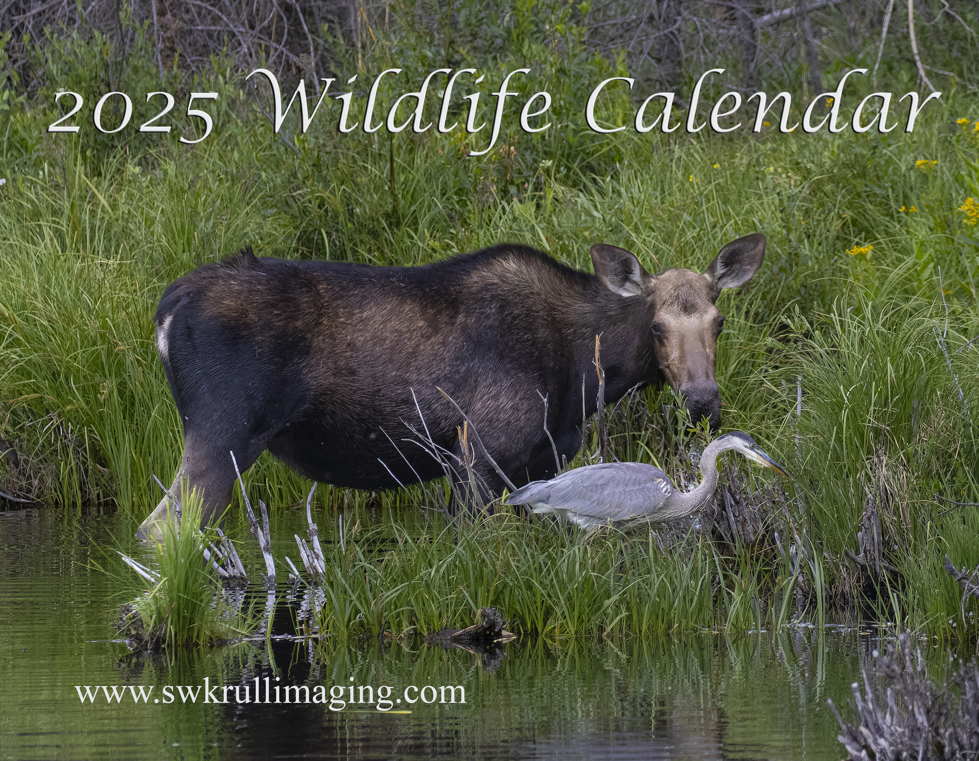 Moose and Heron Calendar Cover