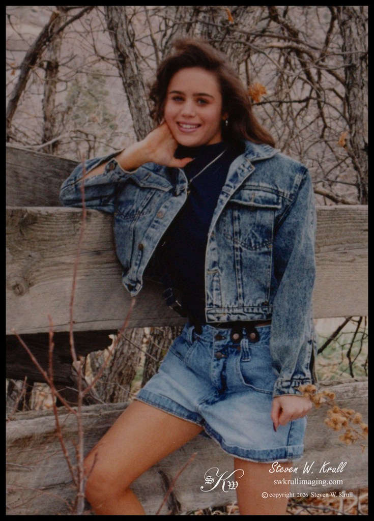 Deia (model) Jean Jacket