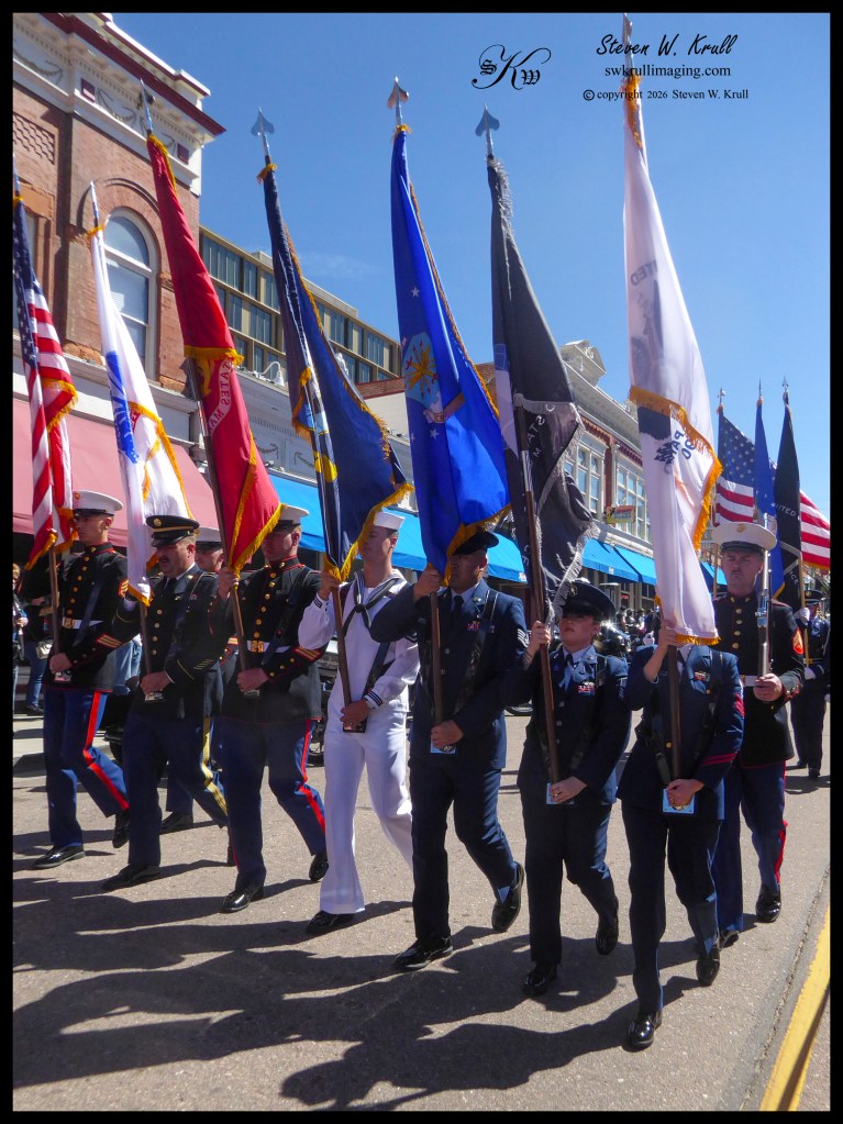 Cripple Creek, CO, USA – August 22, 2026: Bikers ride down Bennet Avenue in Cripple Creek, past spectators lining the street, to raise funds for soldiers missing in action
